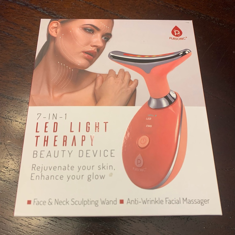 Pursonic Red LED Light Therapy Beauty Device